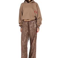 Sequins caramel pants