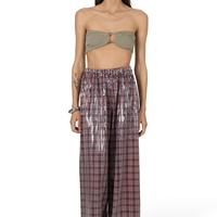 WET CHECKERED PANTS