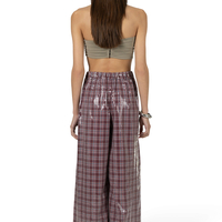 WET CHECKERED PANTS