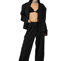 Penny  Black Loose Pants