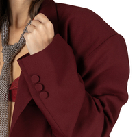 Salma Bordeaux Oversize Blazer