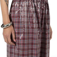 WET CHECKERED PANTS