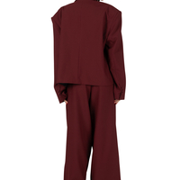 Salma Bordeaux Oversize Blazer