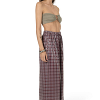 WET CHECKERED PANTS