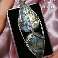 Сребърно колие с Лабрадорити