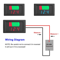 Волтметър  12v / 24v / 36v / 48v / 60v
