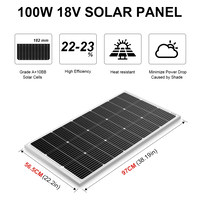 100w монокристален соларен панел 18v