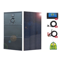Комплект 150w соларен панел + 30А контролер + кабели 8м.