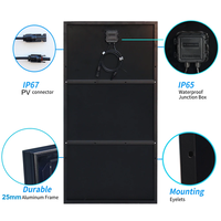 Комплект 150w соларен панел + 30А контролер + кабели 8м.