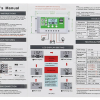 30А PWM Соларен Контролер - Lead Acid , Lifepo4 , LiIon , AGM ....