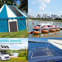 Комплект  100w гъвкав соларен панел + 30А контролер + кабели