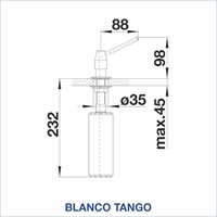 ДОЗАТОР BLANCO TANGO ХРОМ - ДОЗАТОРИ, 511266