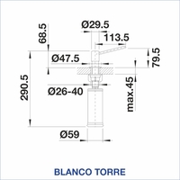 ДОЗАТОР BLANCO TORRE ЗЛАТО- 526700