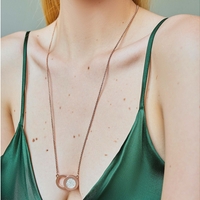 Eclipse - kолие с арома дифузер от 18-каратово РОЗОВО злато