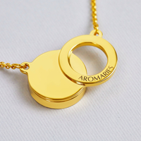 Eclipse - kолие с арома дифузер от 18-каратово злато