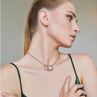 Eclipse - kолие с арома дифузер от 18-каратово РОЗОВО злато