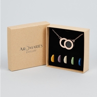 Eclipse - kолие с арома дифузер от 18-каратово РОЗОВО злато