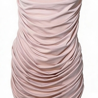 Blossom Strapless Mini Dress In Soft Pink