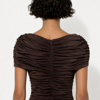 Freya Gathered Caped Mini Dress