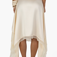 Thora asymmetric lace skirt