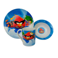 Детски сервиз за хранене 3 части Angry Birds