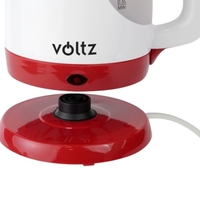 Електрическа кана Voltz FOV51230F, 1300W, 0.9л., бяло/червено
