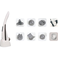 Ръчен масажор Oliver Voltz OV56520A, 12W, 4 режима на работа и 5 нива на интензивност, 5 глави, Бял