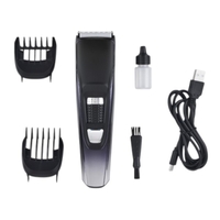 Машинка за подстригване зареждаща се , USB, 3W, Литиева батерия 600MA, Черна