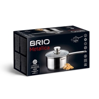 Касерола Brio Metalica-18см.нер.стомана