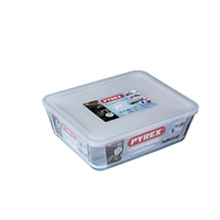 PYREX-Купа с капак-правоъгълна-2.7л-25x19x8см-243P000/7046