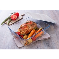 PYREX-Купа с капак-правоъгълна-2.7л-25x19x8см-243P000/7046