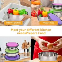 Комплект от 3 броя метални кутии с цветен капак