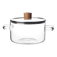 Тенджера стъкло с капак 1.8л.