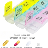 Кутия за лекарства 21 отделения