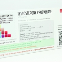 Pharm-tec. Testosterone Propionate 100 mg / ml 10 amp