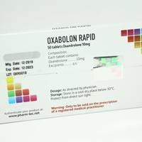 Pharm-tec. Анавар Oxabolon Rapid 10 mg 50 таблетки