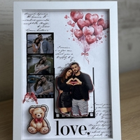 CRAFTONA Рамка с колаж от снимки – подарък за Свети Валентин