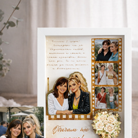 CRAFTONA Рамка с колаж от снимки - подарък за 8 март