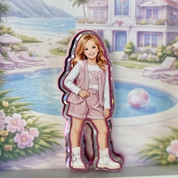 CRAFTONA Рамка с 3д изображение по снимка - Барби свят за дете