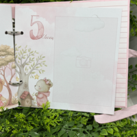 CRAFTONA Албум дневник с ринг механизъм - розово мече