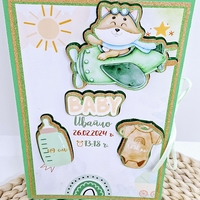 Рамка визитка за новородено