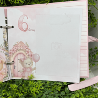 CRAFTONA Албум дневник с ринг механизъм - розово мече