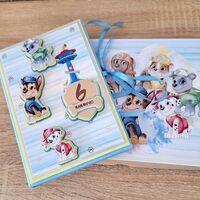 Мини албум картичка HM Ivona - луксозен дизайн с 3D Paw Patrol