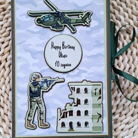 Военна приказка - мини картичка албум