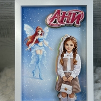 CRAFTONA Рамка с 3д изображение по снимка - Winx магия