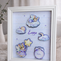 CRAFTONA Рамка визитка за новородено с 3д елементи - мишлета