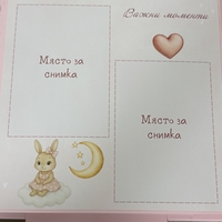 Албум-дневник 22 х 22 см. със зайчета