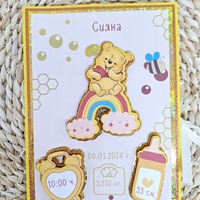 Мини албум визитка за новородено