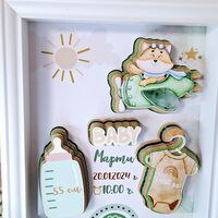 Рамка визитка за новородено