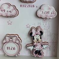 Рамка визитка за новородено - Мини Маус